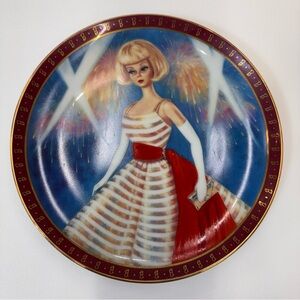 Barbie The 1965 Holiday Dance Plate Danbury Mint 1990